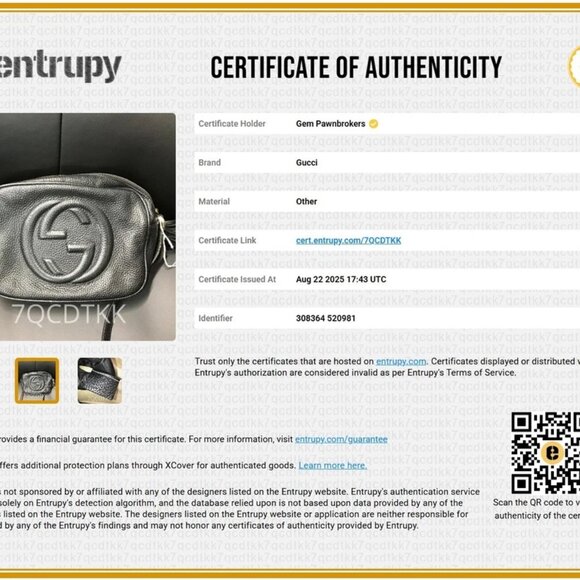 Gucci Pebbled Calfskin Small Soho Disco Bag - Black - Picture 3 of 16